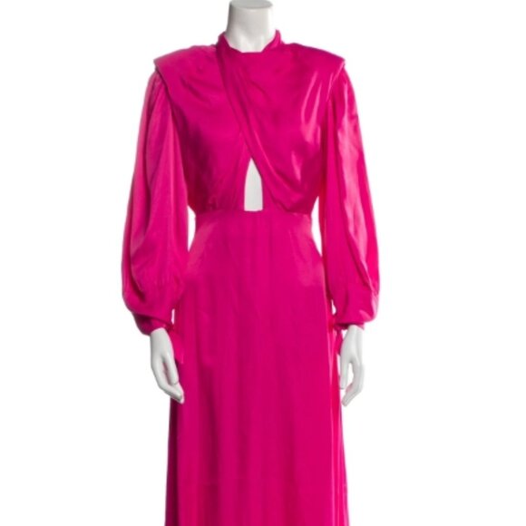FARM Rio Pink Midi Dress - Picture 1 of 6